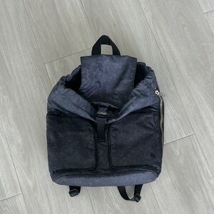 Lululemon Athletica Black Backpack Sporty Durable Design